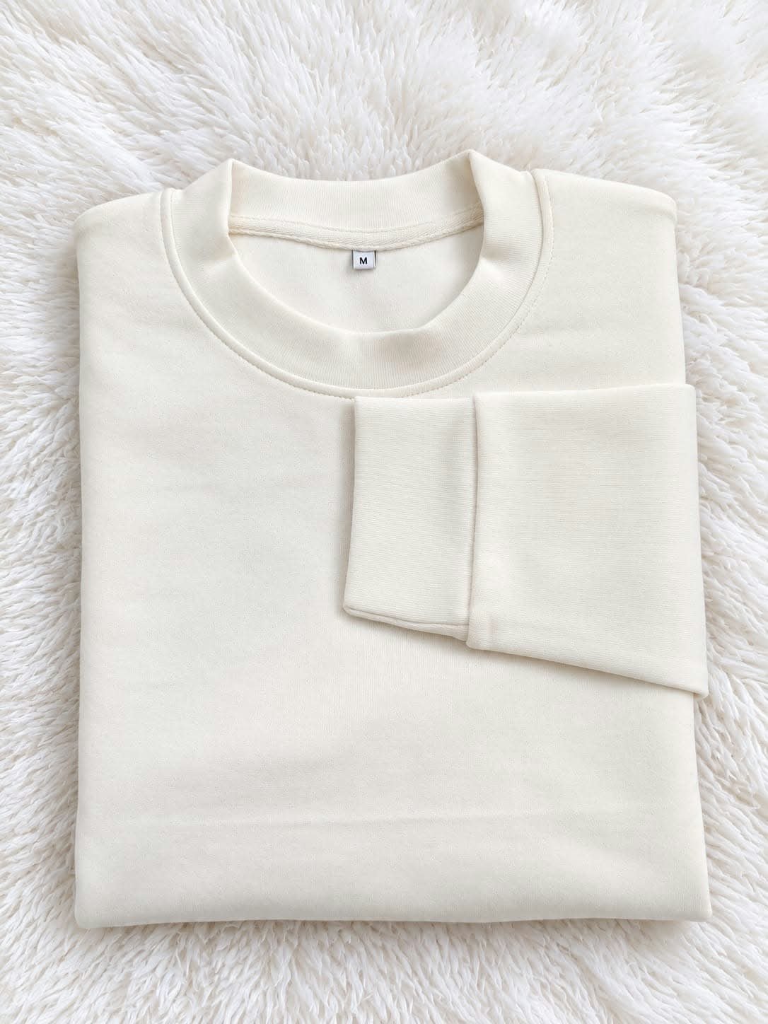 Men's Full-Sleeve Sweatshirt (White) - Image 2