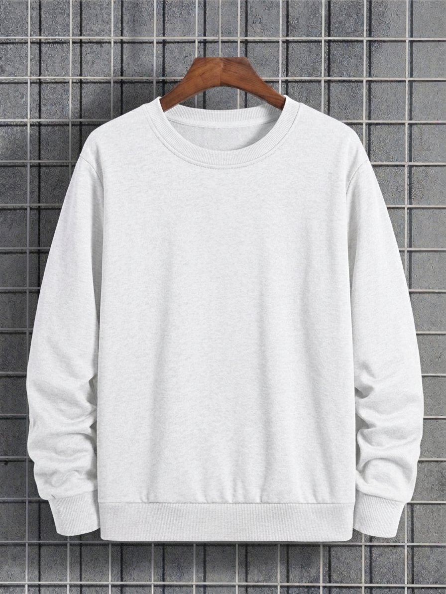 Men's Full-Sleeve Sweatshirt (White)